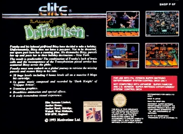 Adventures of Dr. Franken, The (Europe) (En,Fr,De,Es,It,Nl,Sv) box cover back